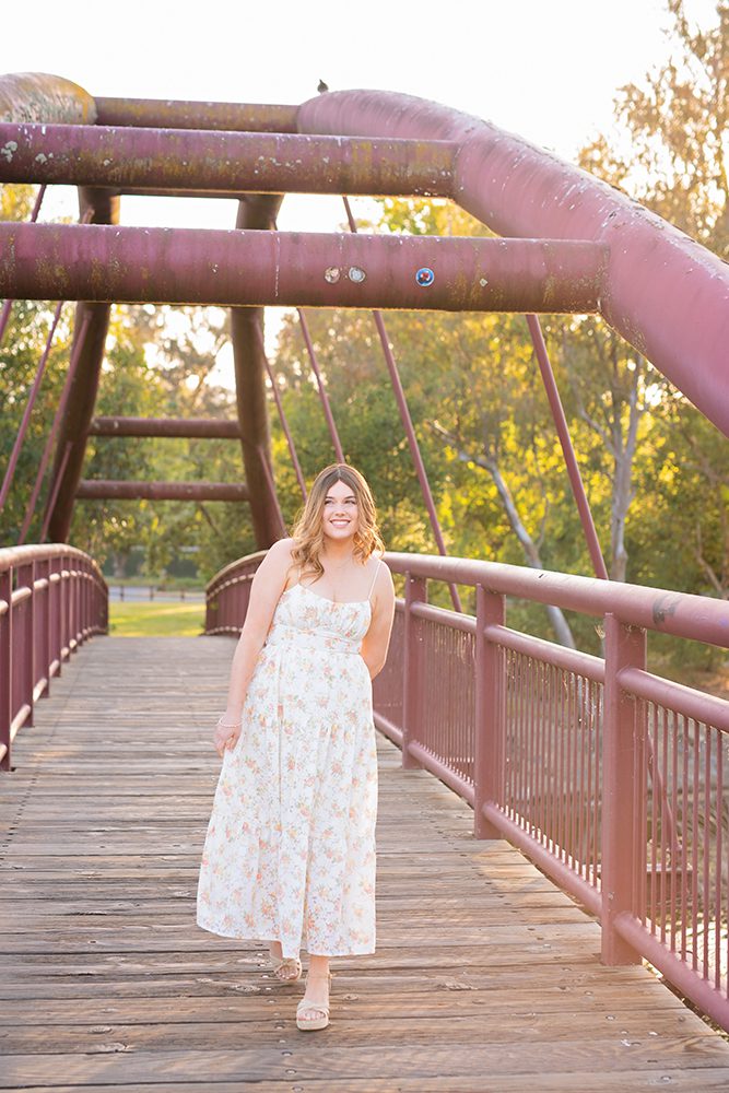 senior portraits at Vasona Park