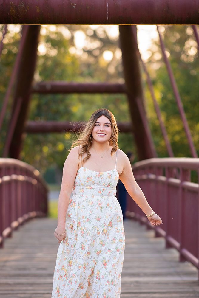 senior portraits at Vasona Park