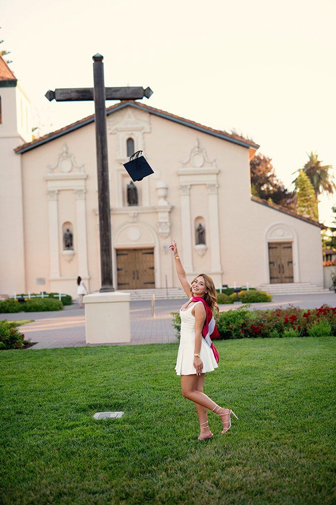 Golden Hour Graduation Portraits at Santa Clara University