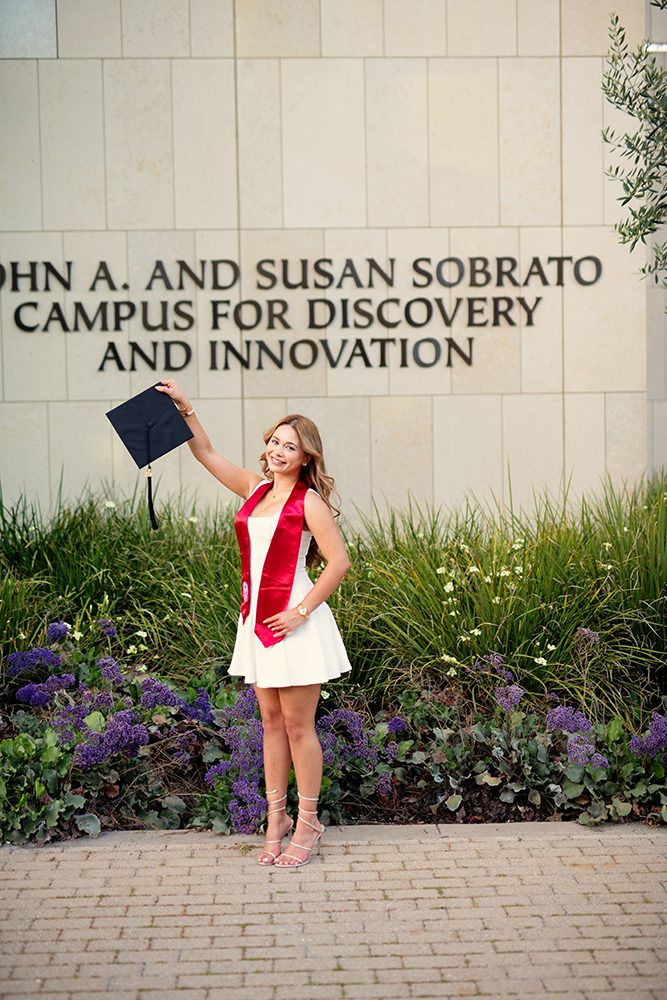Golden Hour Graduation Portraits at Santa Clara University