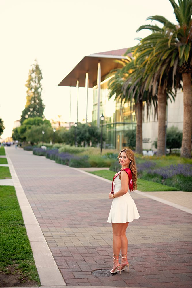 Golden Hour Graduation Portraits at Santa Clara University