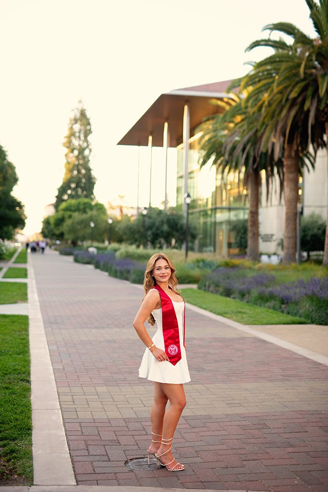 Golden Hour Graduation Portraits at Santa Clara University