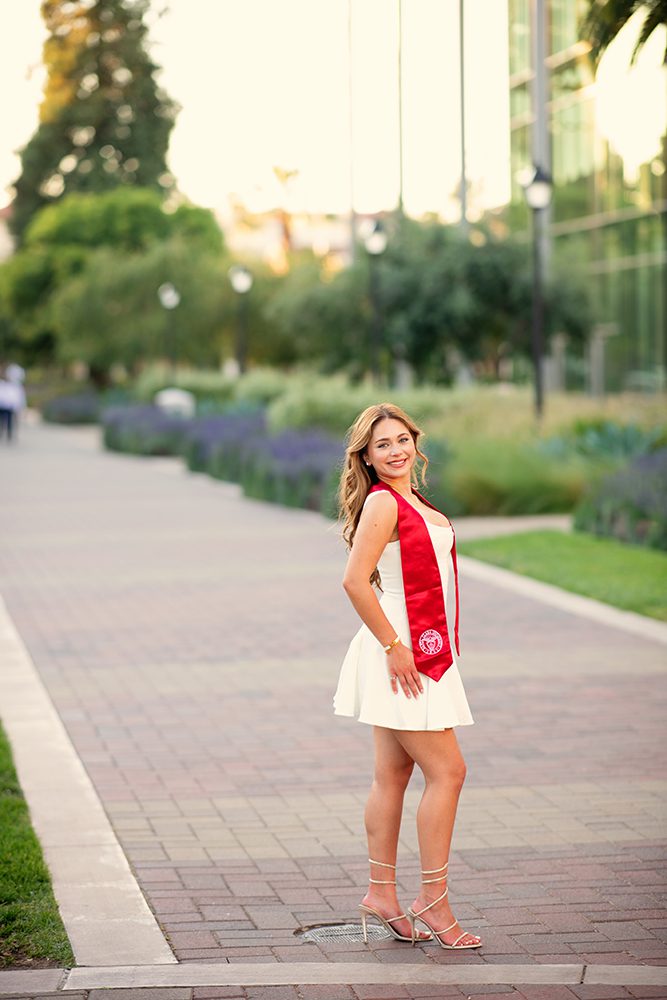 Golden Hour Graduation Portraits at Santa Clara University