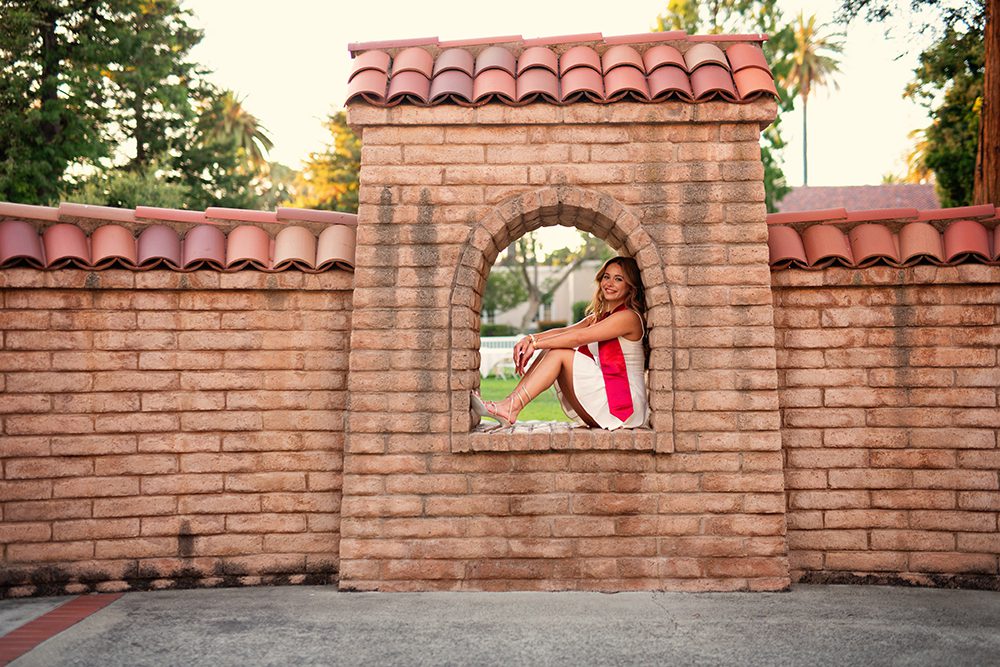 Golden Hour Graduation Portraits at Santa Clara University