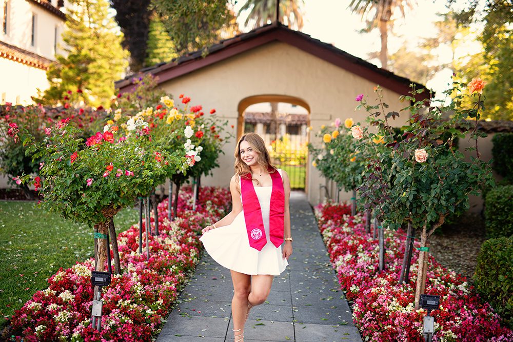 Golden Hour Graduation Portraits at Santa Clara University
