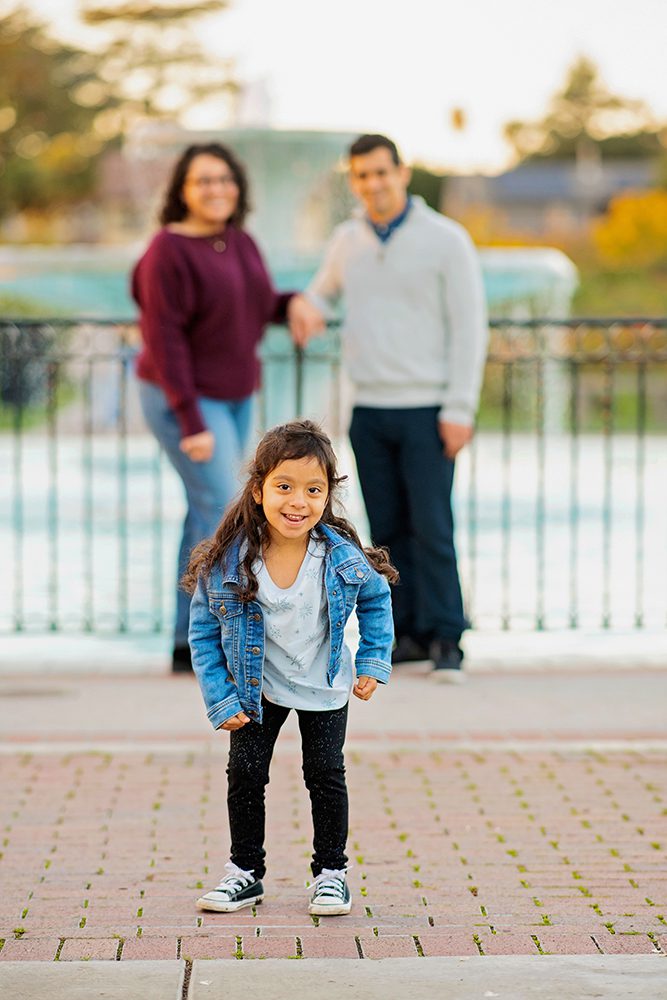 Sunset Family Portraits at the Municipal Rose Garden