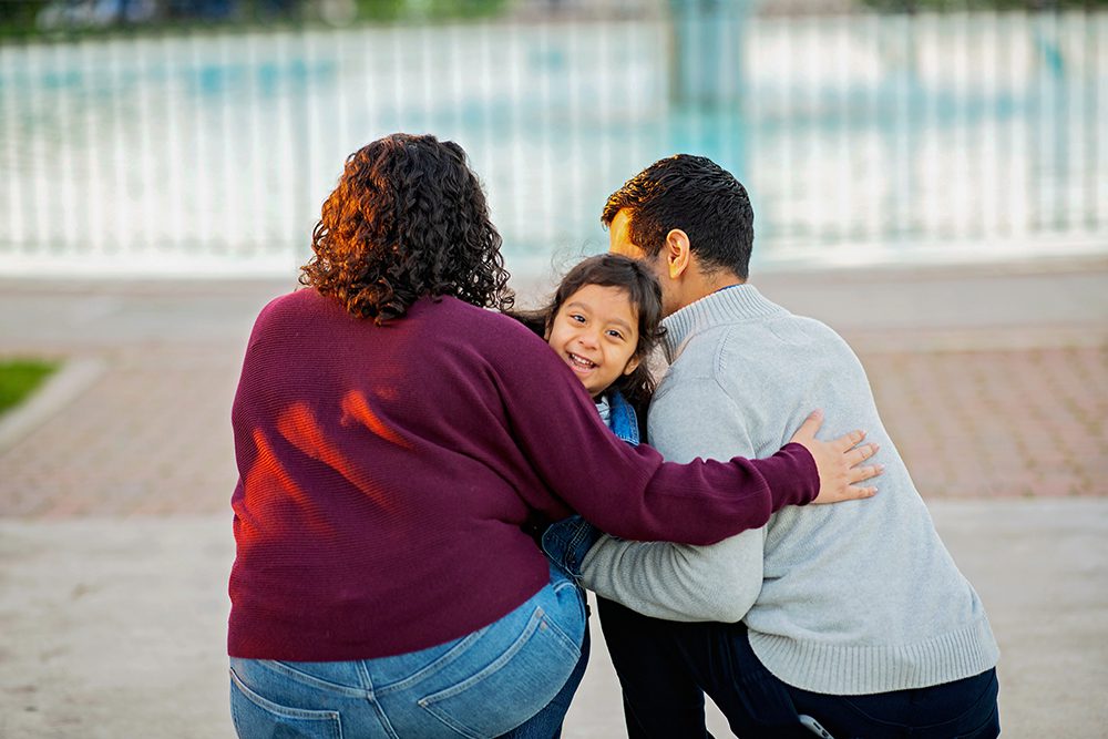 Sunset Family Portraits at the Municipal Rose Garden
