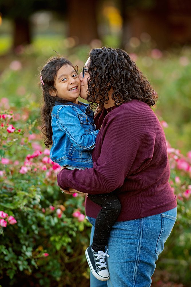 Sunset Family Portraits at the Municipal Rose Garden
