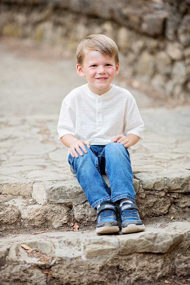 evening family portraits at Alum Rock Park