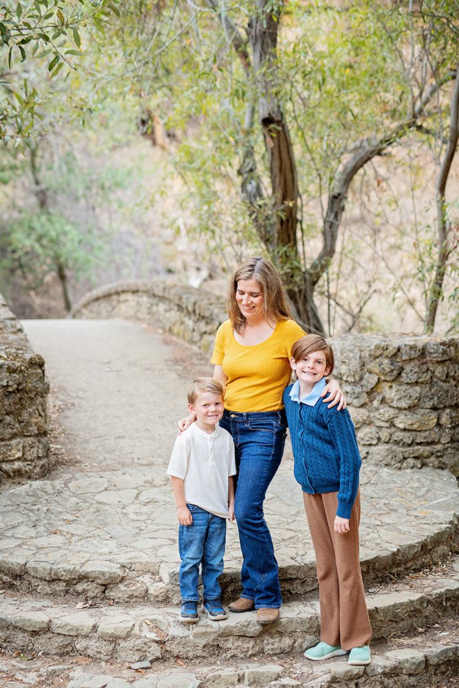 evening family portraits at Alum Rock Park