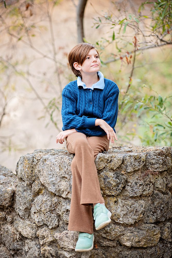 evening family portraits at Alum Rock Park