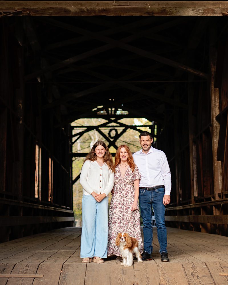 Family Portraits at the Felton Covered Bridge