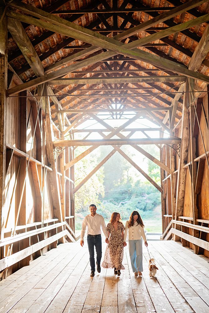 Family Portraits at the Felton Covered Bridge