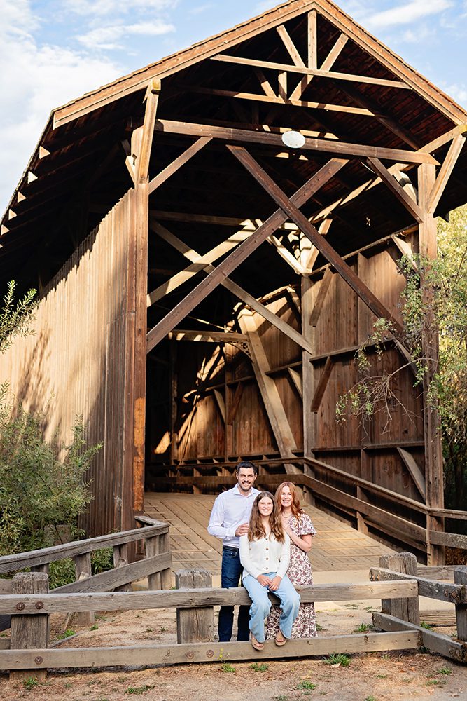 Family Portraits at the Felton Covered Bridge