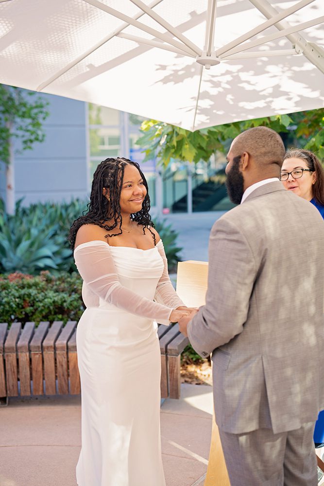Outdoor Ceremony at the Santa Clara County Clerks Office