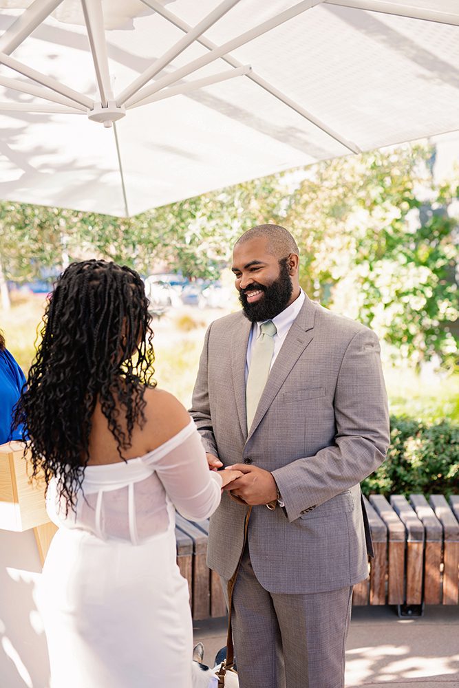 Outdoor Ceremony at the Santa Clara County Clerks Office