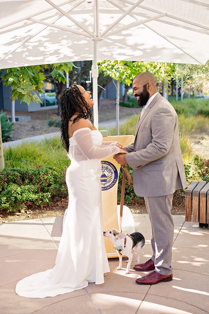 Outdoor Ceremony at the Santa Clara County Clerks Office