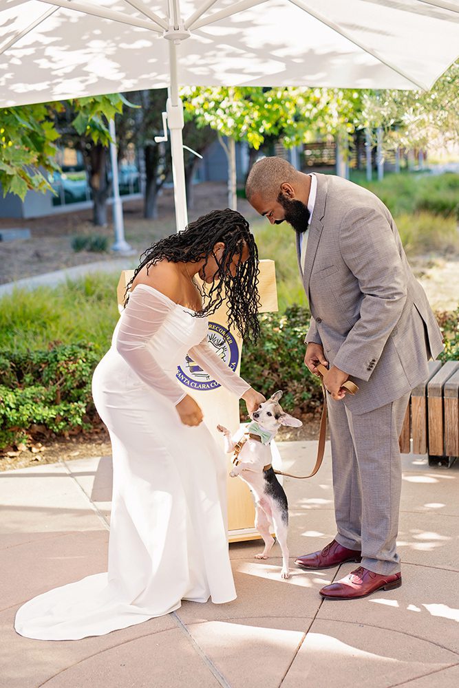 Outdoor Ceremony at the Santa Clara County Clerks Office