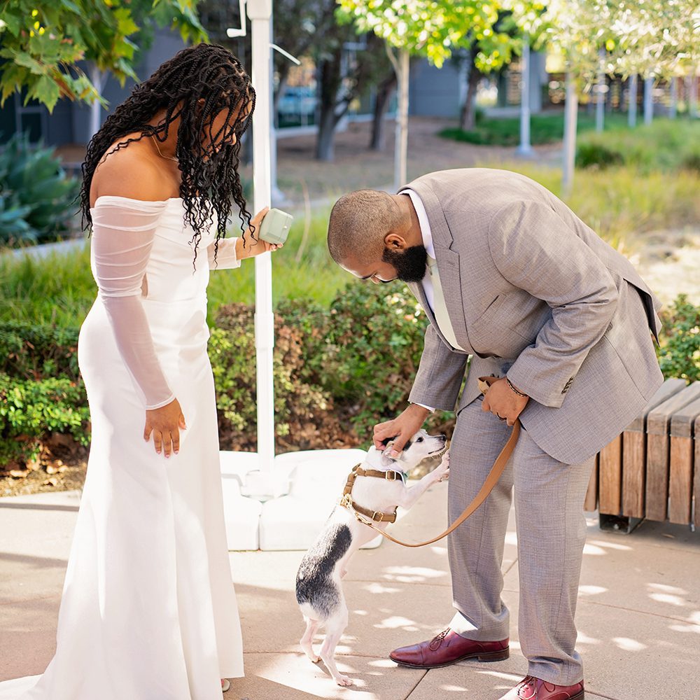 Outdoor Ceremony at the Santa Clara County Clerks Office