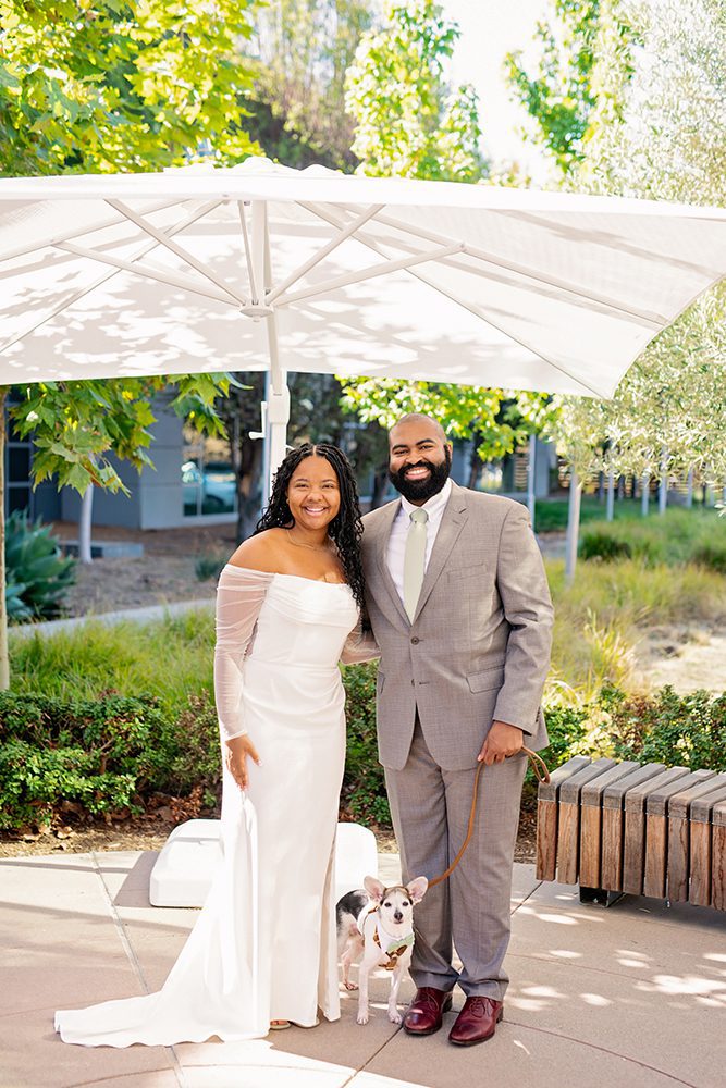 Outdoor Ceremony at the Santa Clara County Clerks Office