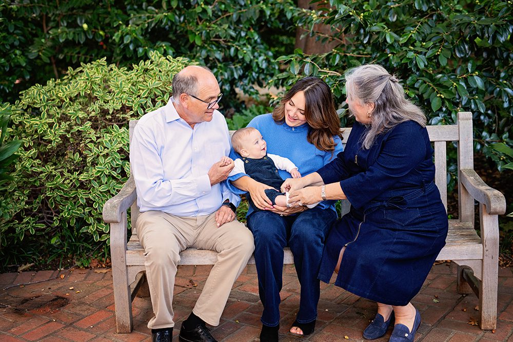 Family portraits with grandparents
