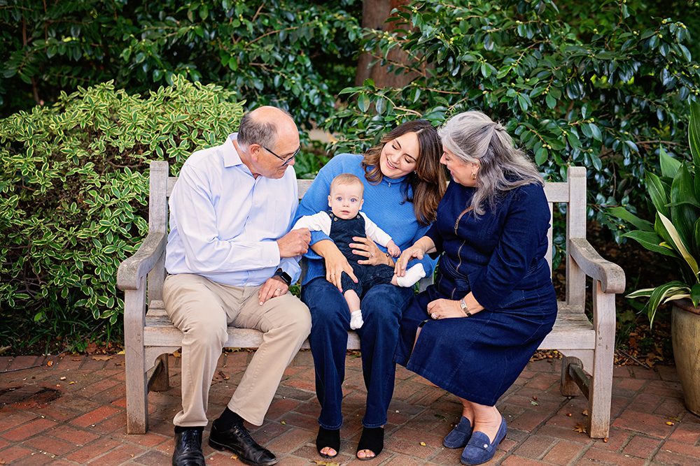Family portraits with grandparents