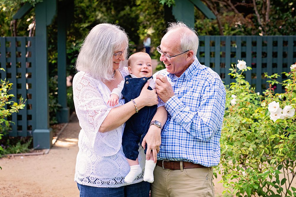 Family portraits with grandparents