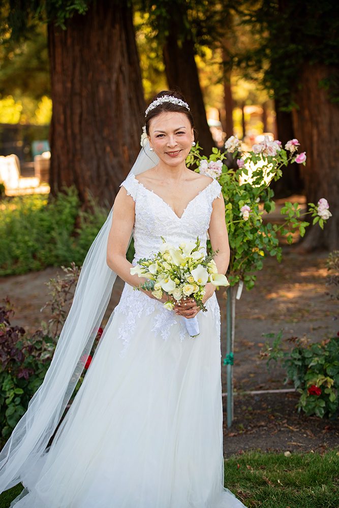 Wedding Portraits at the Municipal Rose Garden