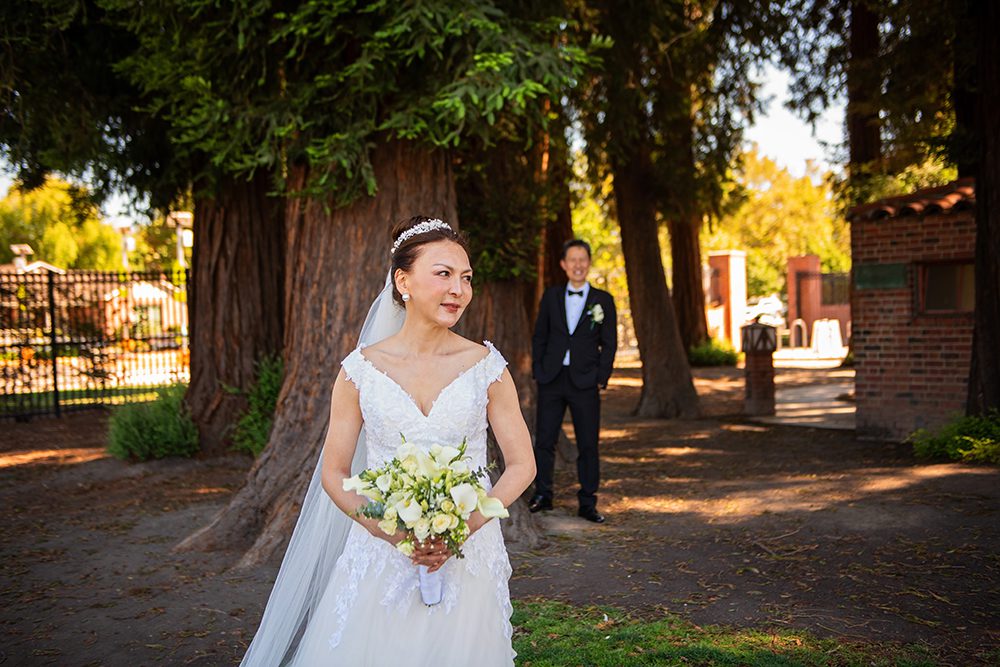 Wedding Portraits at the Municipal Rose Garden