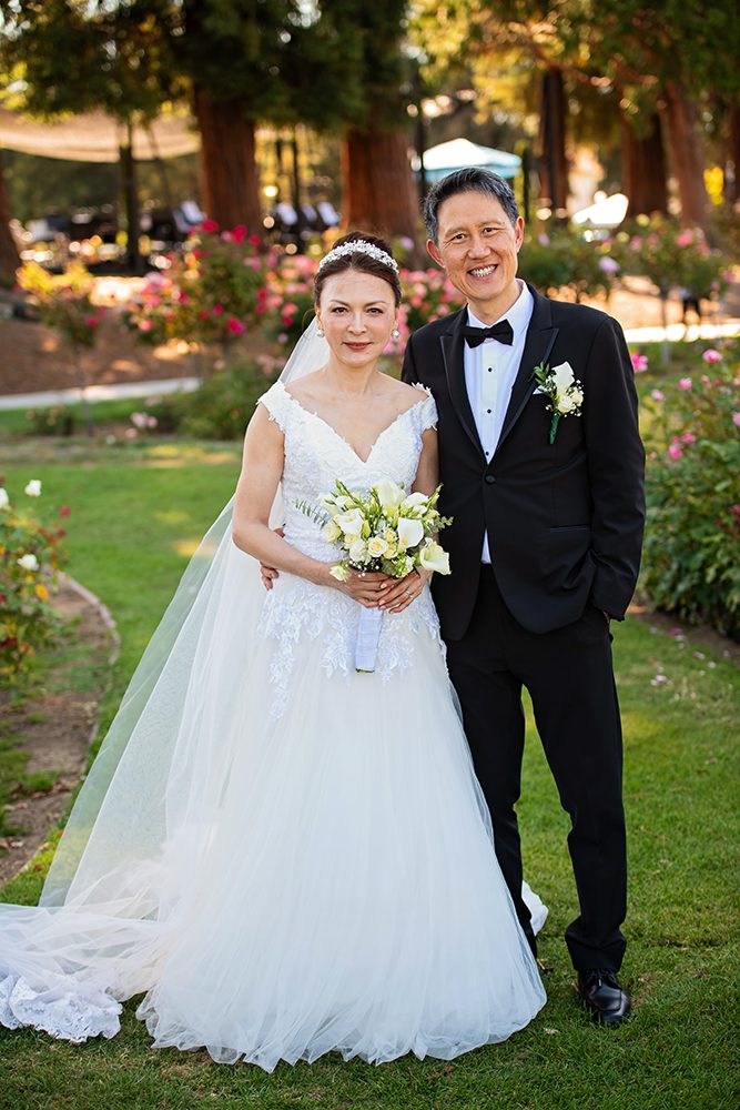 Wedding Portraits at the Municipal Rose Garden