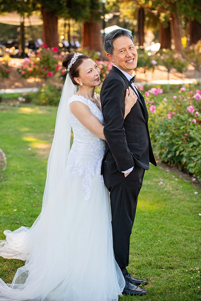 Wedding Portraits at the Municipal Rose Garden