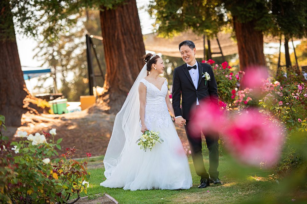 Wedding Portraits at the Municipal Rose Garden