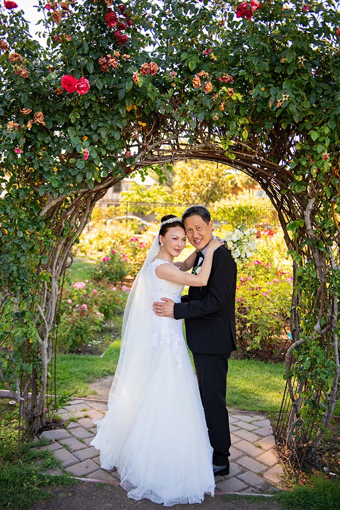 Wedding Portraits at the Municipal Rose Garden