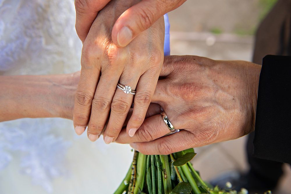 Wedding Portraits at the Municipal Rose Garden