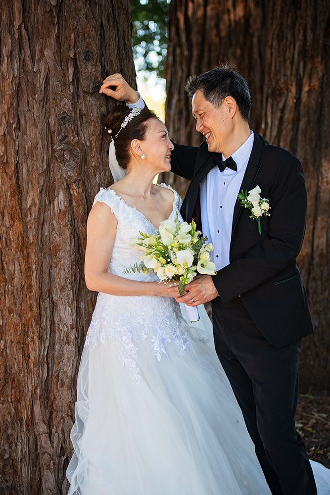 Wedding Portraits at the Municipal Rose Garden