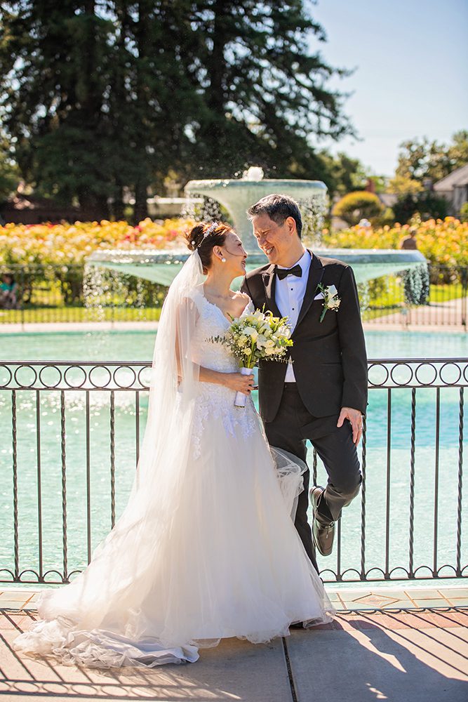Wedding Portraits at the Municipal Rose Garden