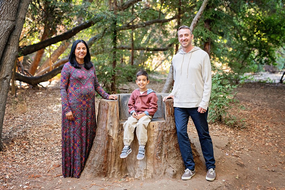Family Portraits at a Redwood Tree Park