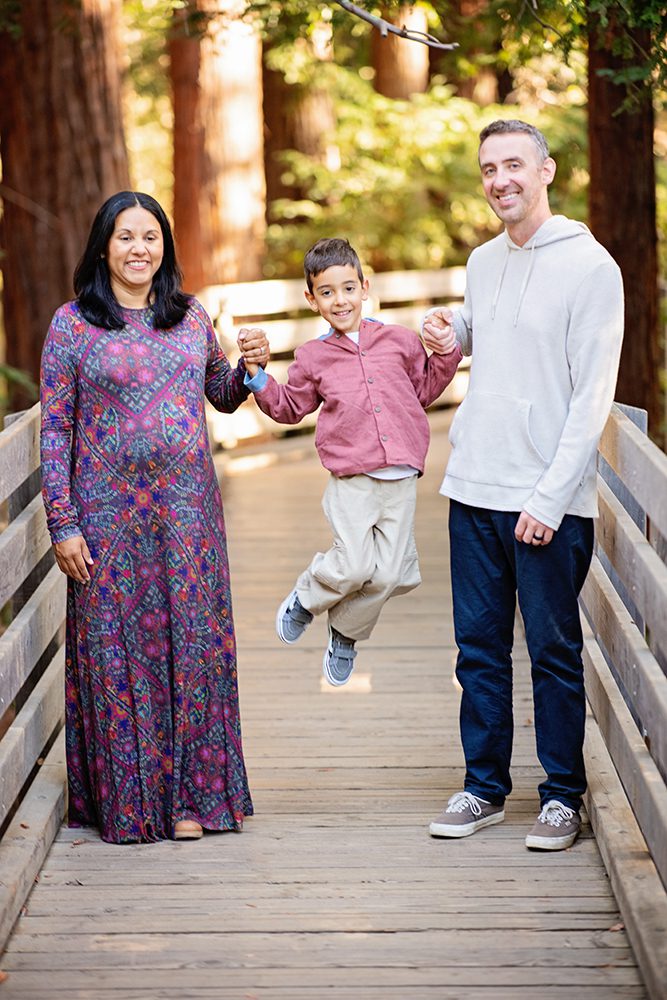 Family Portraits at a Redwood Tree Park