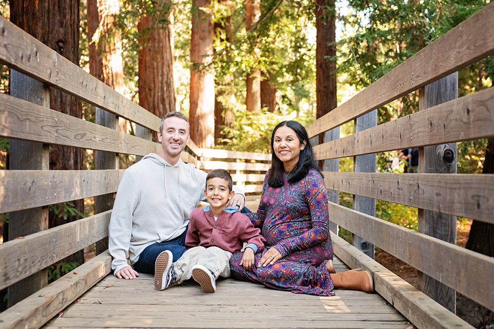 Family Portraits at a Redwood Tree Park