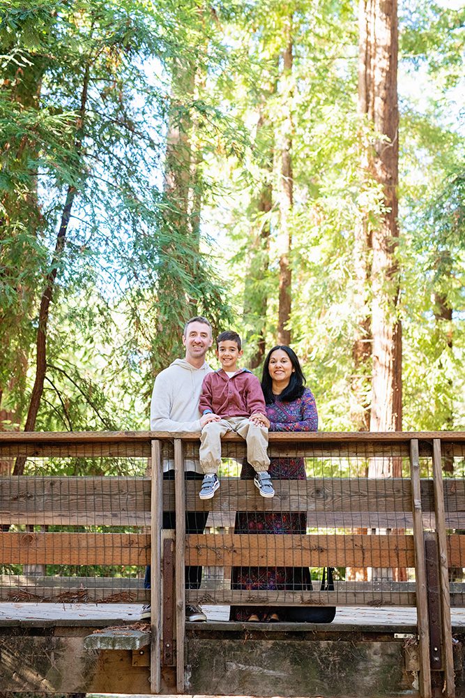 Family Portraits at a Redwood Tree Park