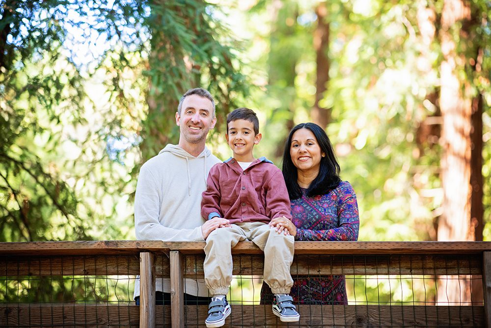 Family Portraits at a Redwood Tree Park
