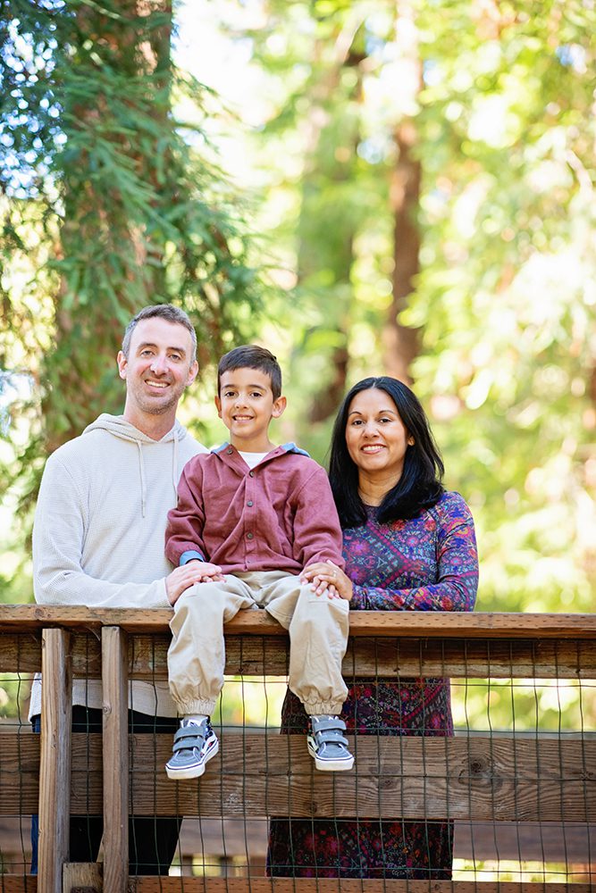 Family Portraits at a Redwood Tree Park