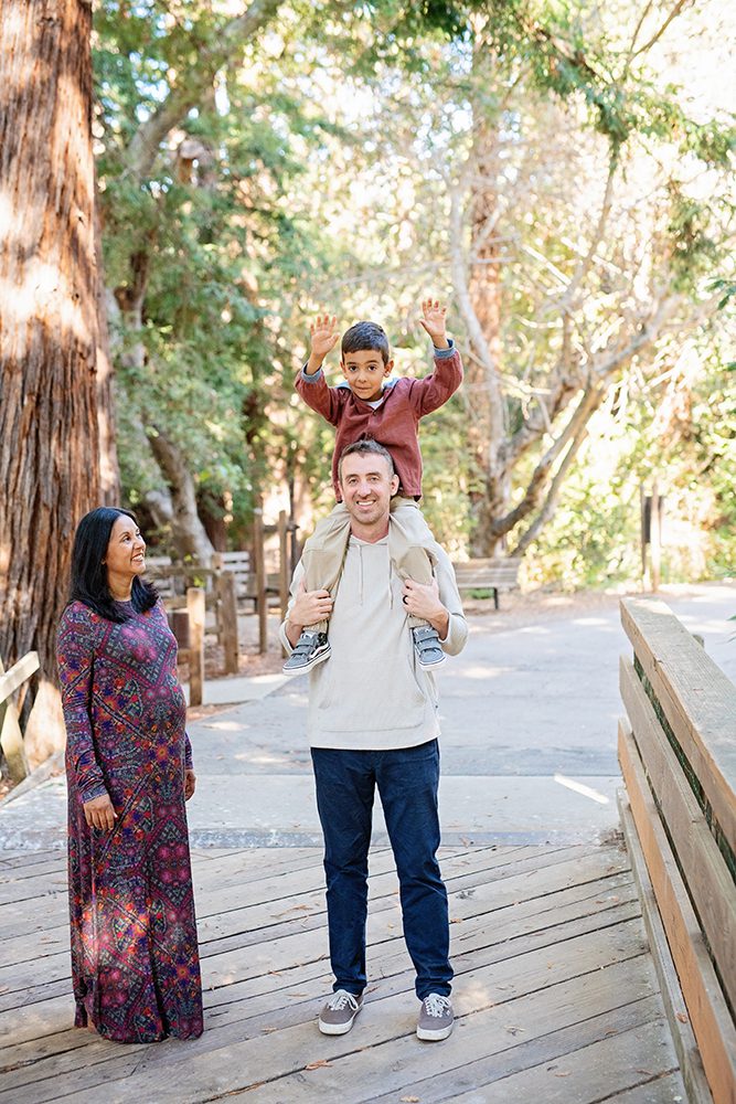 Family Portraits at a Redwood Tree Park