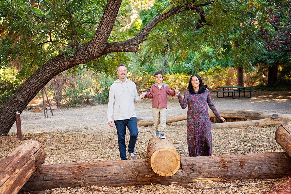 Family Portraits at a Redwood Tree Park