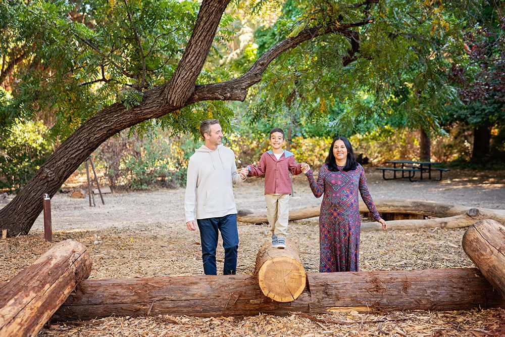 Family Portraits at a Redwood Tree Park