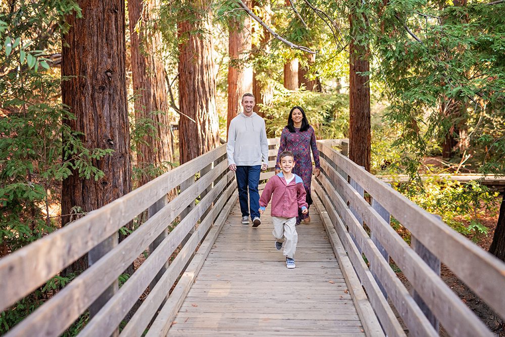 Family Portraits at a Redwood Tree Park