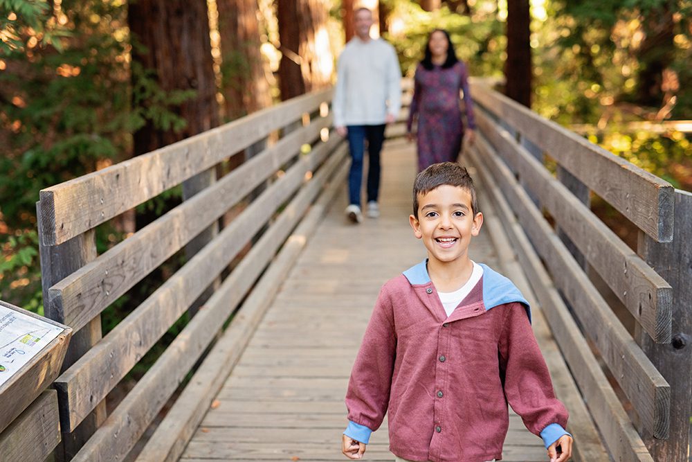 Family Portraits at a Redwood Tree Park